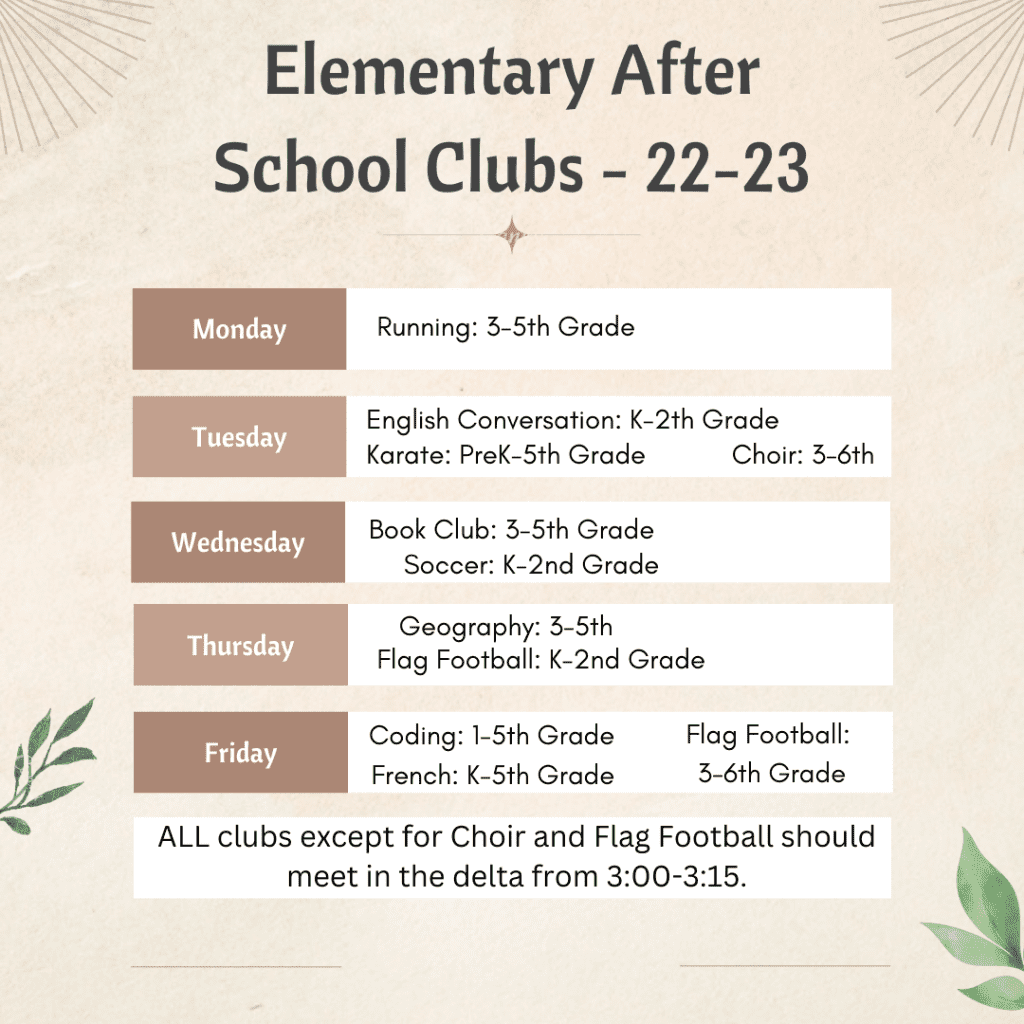 Elementary Club